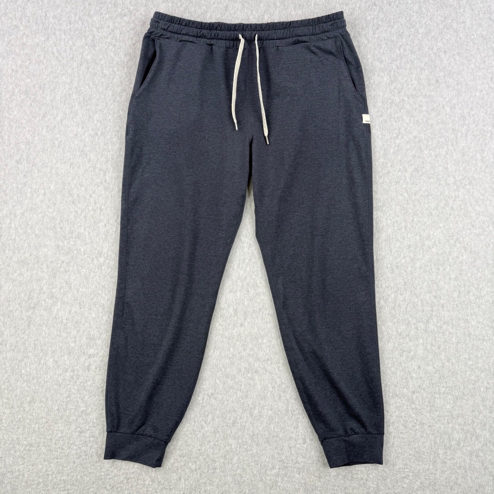 Vuori Joggers Womens Medium Navy Blue Performance Elastic Waist Drawstring Gym